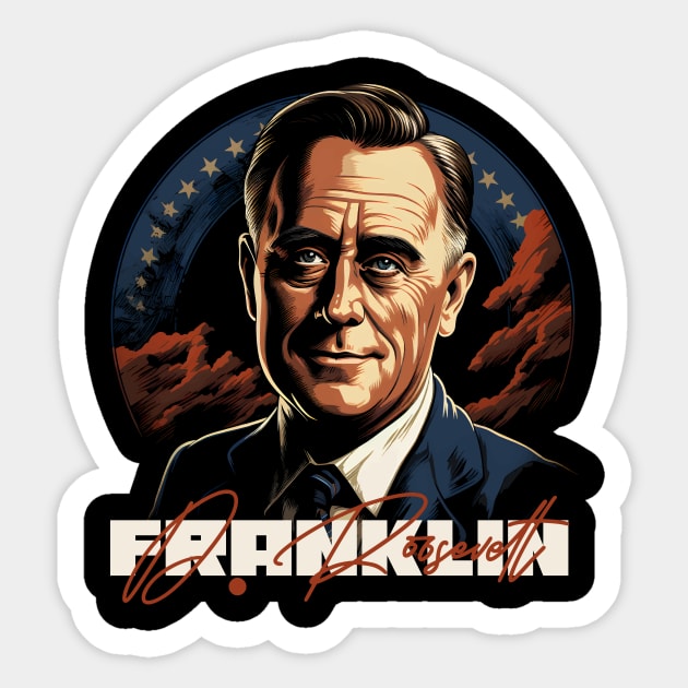 F. D. Roosevelt Sticker by Quotee